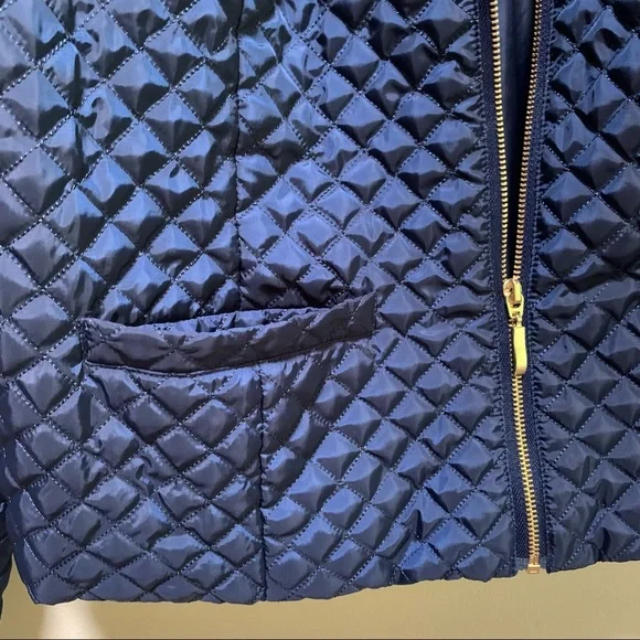 Chico’s Navy Quilted Jacket - Picture 5 of 7